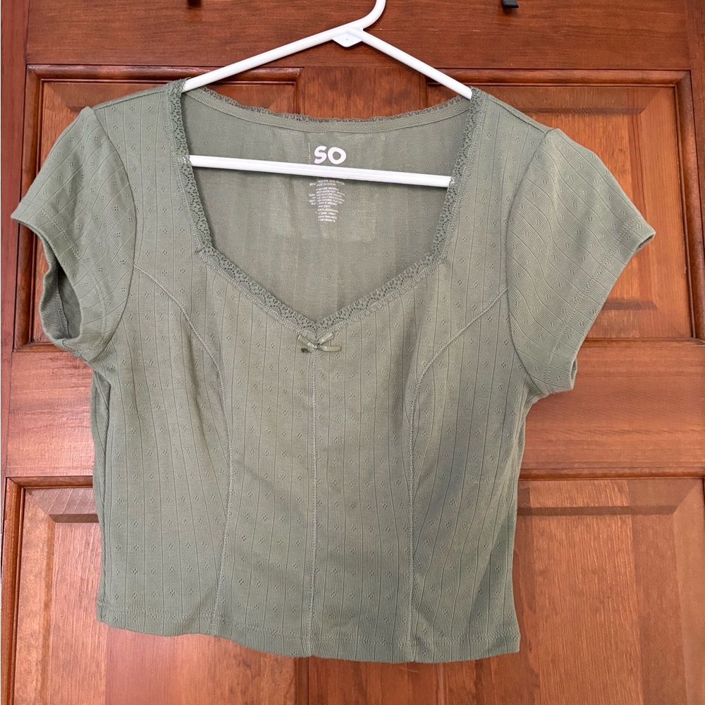 SO Women's Olive Green Blouse